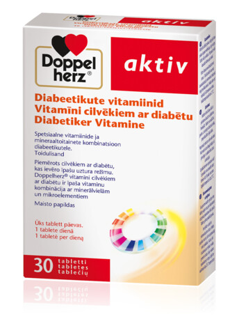 Doppelherz Vitamīni cilvēkiem ar diabētu